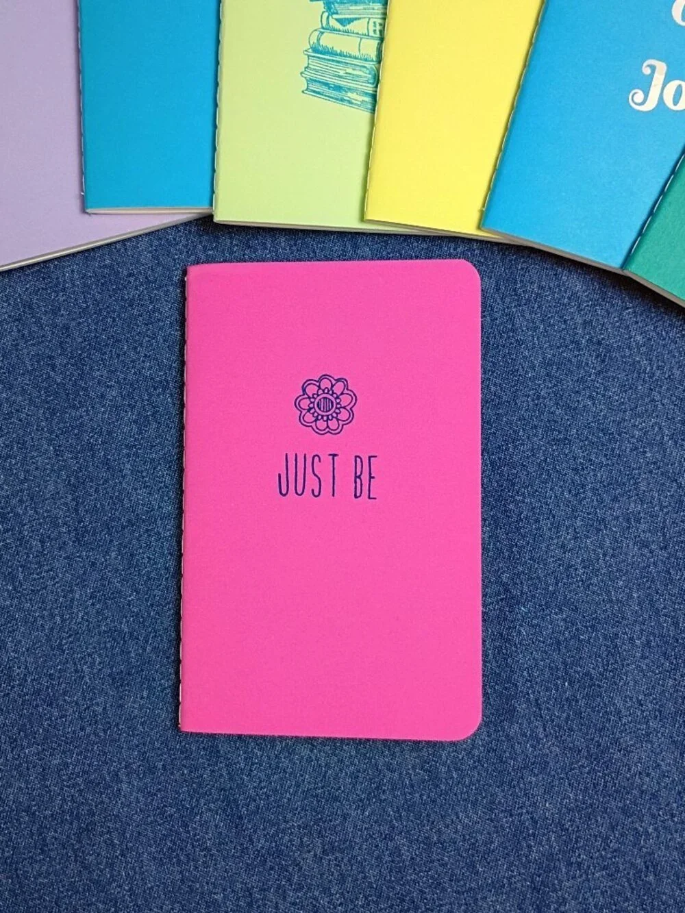 Pocket Notebook - Mandala - Just Be - Bright Pink
